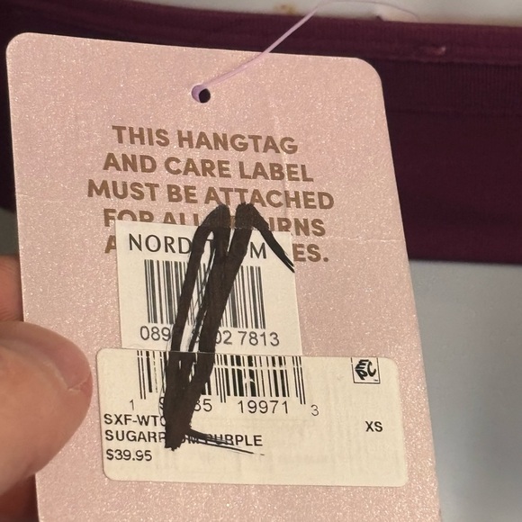 Savage X Fenty XS Sugarplum Purple or Medium Black Sports Bra - Picture 4 of 9